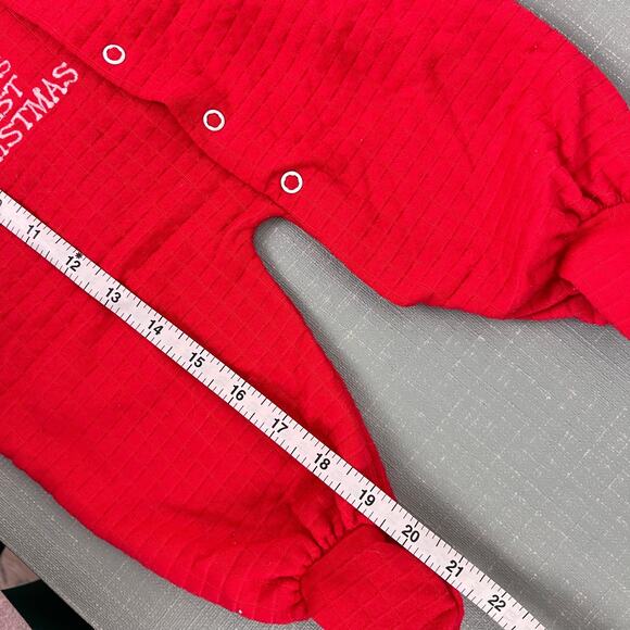 Vintage BabyGro Baby's First Christmas Footie Large USA - Picture 9 of 9